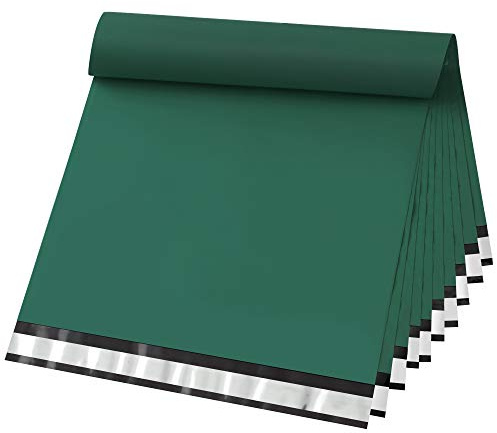 Famagic Poly Mailers 14.5x19 Inch 100pcs Shipping Bags Ultramarine Green Shipping Envelopes Self Seal Mailers Bags Waterproof and Tear-Proof Packaging Bags