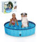 Cool Paws Pataugeoire pliable pour chiens et enfants dans de nombreuses tailles (S à XL), design en plastique rigide étanche et durable, baignoire pour animaux de compagnie ou piscine de jeu pour