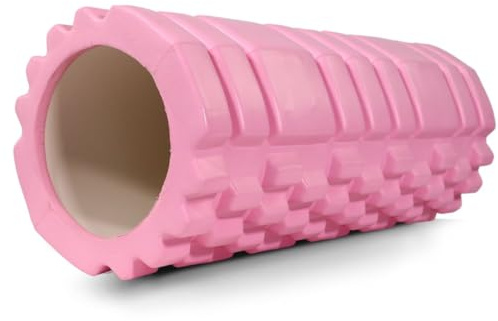 Mobiclinic® fitness, Rodillo de masaje muscular, Fitroller, Gomaespuma y goma eva, 14x33 cm, Pilates, Yoga, Estiramientos, Portátil, Uso multifuncional, Foam roller, 3 niveles intensidad