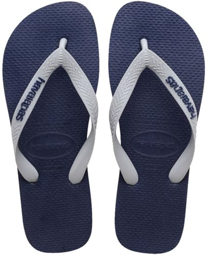 Havaianas Top Logo Pop Up Unisex Adults FlipFlop Navy/Gray Ice 8.5/9 UK