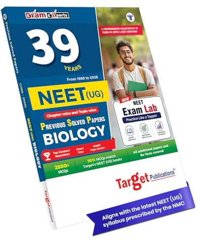 38 Years NEET Previous Year Solved Question Papers Biology PYQs | NEET UG Chapterwise Topicwise Solutions for 2026 Exam | 2700+ MCQs with Answer Key & Graphical Analysis | NMC Latest Syllabus