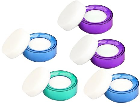 Healifty 5pcs Cash Counting Finger Wet Sponges Set, Bank Money Finger Moistener for Office Use, Fingertip Wetting Tool for Accurate Paper Counting and Cash Handling Random Color