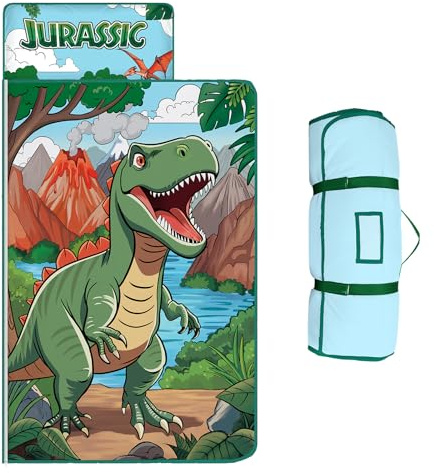 Sac de Couchage pour Enfants avec Oreiller Amovible et Couverture 150*60cm