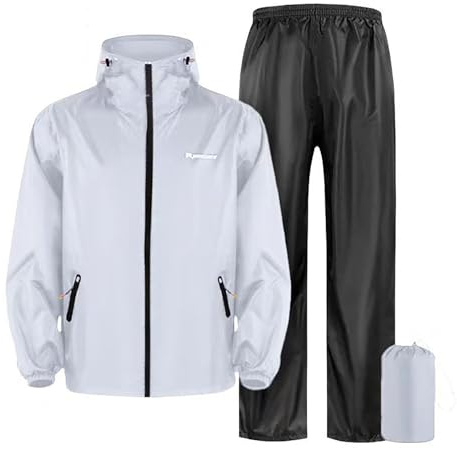 Protection contre la pluie - Équipement de vélo de moto résistant - Pantalon imperméable complet - Vêtement de cyclisme d'extérieur