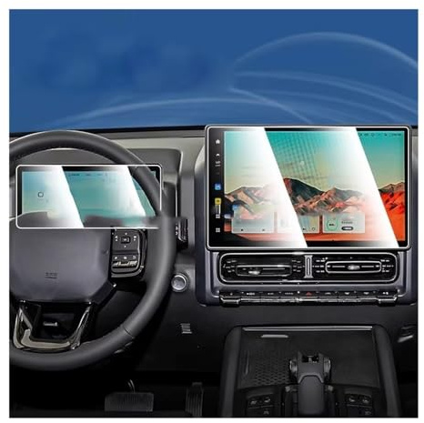 Coonig Protector De Pantalla Vidrio Templado Para El Sistema Navegación GPS Del Coche Para Haval H9 2024. Láminas Protectoras Para Salpicadero. Accesorios protector pantalla navegación