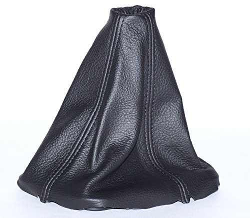 myshopx SA11 Schaltmanschette Schaltsack Sack Schwarz Faden Schwarz Echt Leder