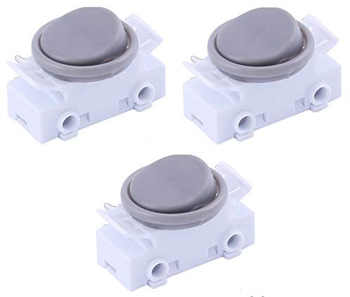 Sucre Auxiliary® Lot de 3 interrupteurs à bascule ronds On/Off, 2A, 250 V CA pour voiture, bateau, tableau de bord