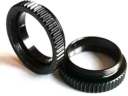 2x Metal 5mm Connec-tor Screw Video Camera Lens C-CS Mount Adapter Circle Rings For Increasing Distance Lens And Image Sensor Conversion Between C To CS Interface Photo-graphy Parts Accessories