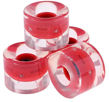 pistro 4 x Longboard-Räder, Rot