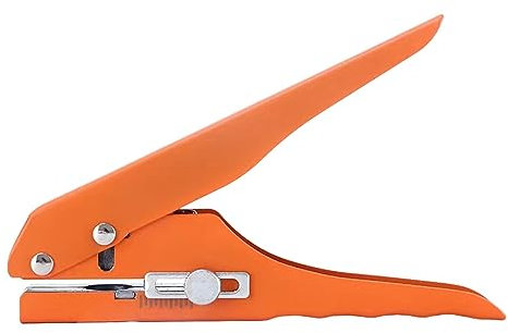 Perfeclan Hole Punch Tools Edge Banding Punching Pliers Handheld Labor Saving Hole Punching Pliers Single Hole Puncher, Easy to Use, Orange, 15mm