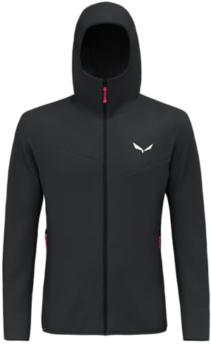 Salewa Herren Puez Waffle Hybrid Polarlite Hooded Jacket Mens, Black Out, M EU