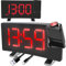 Retoo Wecker mit Projektion Projektionswecker Radiowecker Digitalwecker mit 8 LED-Anzeige Funkwecker für Schlafzimmer USB-Ladegerät 180° Projektor Helligkeitsanpassung 15 FM Radiospeicher