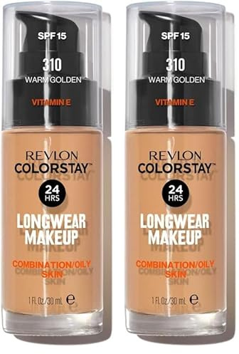 Revlon ColorStay Makeup for Combi/Oily Skin Warm Golden 310, 2er Pack (1 x 30 g)