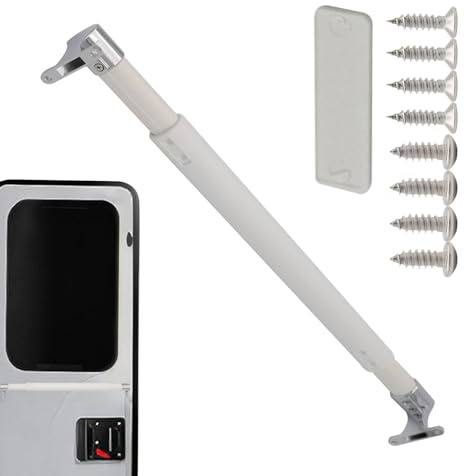 Gkumgwo Barra Transversal Para Manija De Puerta De Malla De | Barandilla Ajustable Para Remolque,Manija De Barra Para Puerta Mosquitera De Auto,Para Remolque AutoCasa Móvil Vehículo