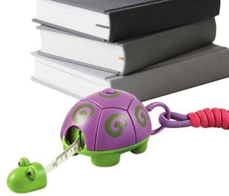 Mjukt, Flexibelt Måttband Indragbar, Lättläst Linjal Med Sköldpaddsdesign | Kroppsmätbandet För Skrädderi, Pyssel, I , I Skolan, I Klassrummet, På Kontoret, Vid Resor Och