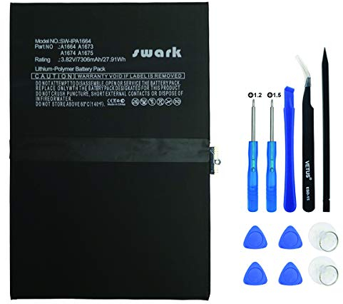 Swark Netbook Pad Tablet Batería A1664 Compatible con ipadPro 9.7 2016, A1673 A1674 A1675 iPad 6.3 iPad 6.4 con kit de herramientas