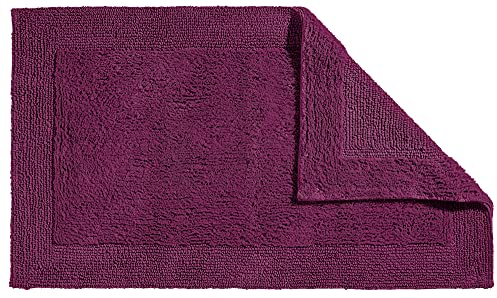 Erwin Müller Badematte, Badteppich Uni Serie Stuttgart - extra dick, hohe Saugfähigkeit, 100% Baumwolle - Größe 50x80 cm Beere