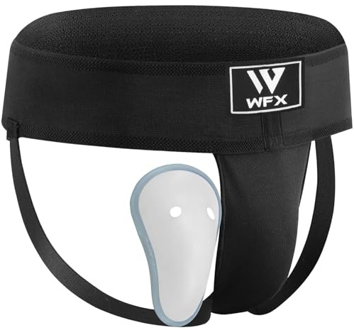WFX Tiefschutz für Boxen, Kickboxen und MMA-Kämpfe, Muay Thai, Bauch, verstellbarer Sparring-Tiefschutz, Jockstrap, Taekwondo, Karate, Trainingsunterwäsche für Kampfsport, Jiu Jitsu, BJJ, M