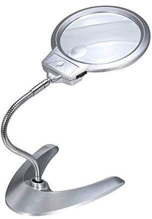 BAILAI Loupe de bureau avec support de réparation pour agrandir la gravure, le dessin, l'apprentissage, le bureau