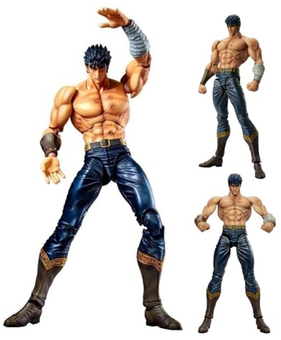 Tongyundacheng Kenshiro Anime Figure 18 cm Kenshiro Action Figure Combattente Postura Statua Articolabile Figura Modello da Collezione Desktop Decorazione per i Fan