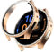 Woijrly Glitzer Diamanten Hülle für Samsung Galaxy Watch FE 2024/Watch 4 40mm, Hart PC Bumper Case mit Displayschutz Folie, Smartwatch Zubehör Bling Schutzhülle Cover für Frauen Mädchen, Roségold