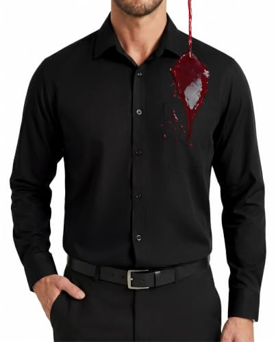 Enlision Chemise Noire Homme Manches Longues Regular Fit Antitache Stretch Business Chemises Homme Habillée Mariage Antirides sans Repassage avec Poche 4XL