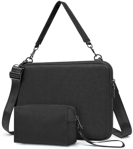 HYZUO 13.3-14 Inch Hard Shell Case Laptop Sleeve Bag for MacBook Pro 14 M5-M1 Pro/Max A3426 A3427 2026-2021, MacBook Air/Pro 13 M5-M1 A3449, 13 MacBook Neo, Surface Laptop 13-13.8, Black