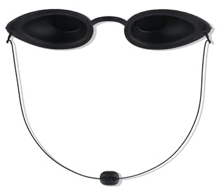 Nevoluxer Gafas para Rayos UVA Cabina Homologadas - Gafas de Protección Rayos Uva Opacas, Ideales para Cabinas de Bronceado y Protección Contra Radiación UV (oval)
