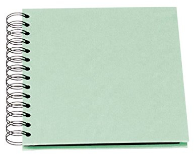 Rössler Papier 1329452655 - S.O.H.O. Wire-O Fotoalbum 180 x 180 mm, 60 schwarze Seiten, Mint, 1 Stück
