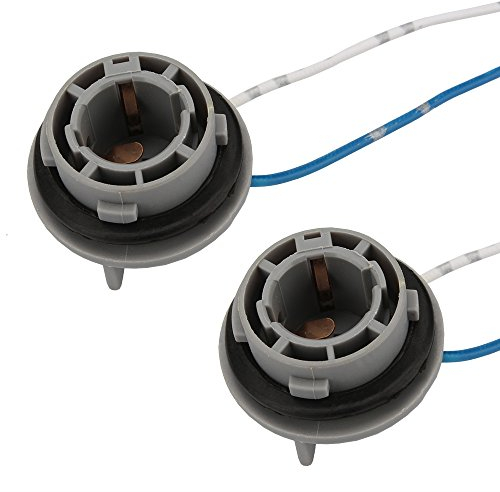 SENZEAL 2x 1156 Bulb Holder Copper Wire ABS Socket Bulb Connector P21W / BA15S Brake Light Socket Turn Signal Tail Stop Rear LED Light Base