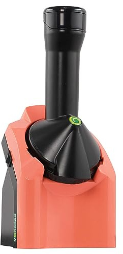 Yonanas 902CR Classic Vegan Non-Dairy Frozen Fruit Soft Serve Dessert Maker, BPA Free, Includes 36 Recipes, 200 Watts, Coral