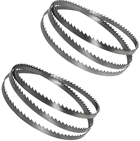 L-MEIQUN 2 uds hoja de sierra de cinta 1400X10X0,65mm 6 TPI accesorios para carpintería (Teeth Type : TPI 6)