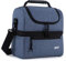 MIER Kühltasche isolierte Lunch-Tasche Leichte Picknicktasche tragbare Kühltasche Doppeldeck-DesignLarge Insulated Cool Tote Bag Lunch Kit for Men, Women, Double Deck Cooler, Blue-Blau