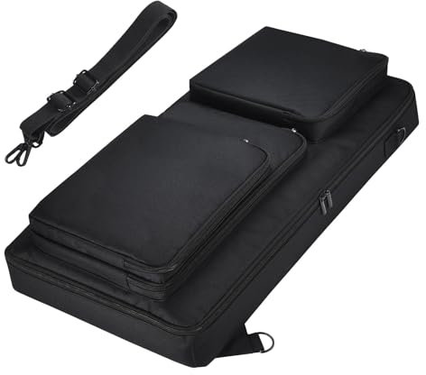 Bolsa de almacenamiento para controlador de DJ, maleta, protectores de viaje portátiles, resistente a los arañazos, poliéster, inoxidable, equipo de DJ, estuche de viaje, Black, 700mmx365mm