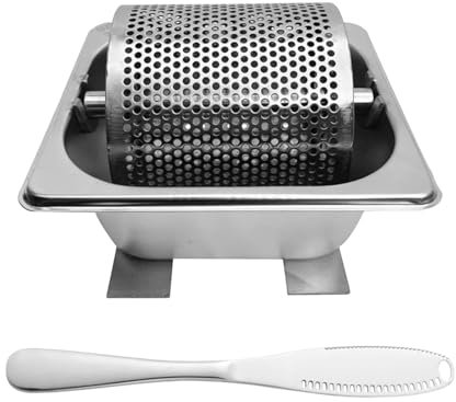 Rullo Per Burro In Acciaio Inossidabile, Rullo Per Burro da 1 Litro Con Piedini di Supporto, Rullo Per Burro Con Raschietto Per Burro Per Grigliate di Ristoranti All'aperto Pane Tostato e Hamburger