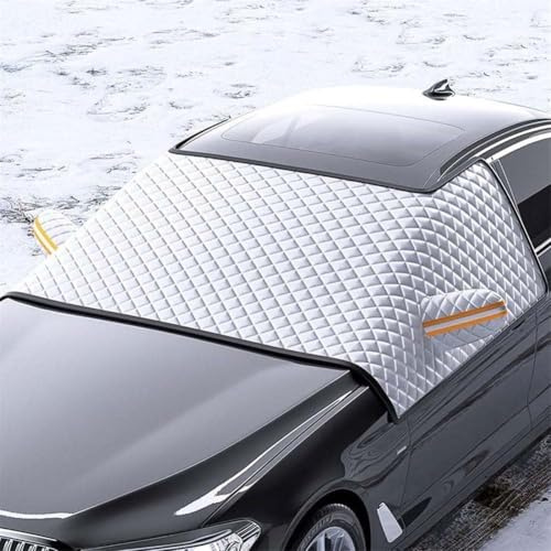 YZYLYW Couverture Pare-Brise Voiture pour Peugeot 308 2021-2024, Couverture Antigel Voiture Housse Pare Brise Hiver Résister La Grêle Accessoires