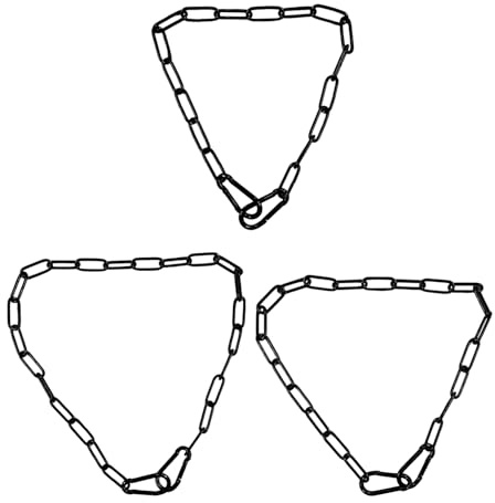 GTYHH 3 Catene Nere Sospese, Catene per Serrature per Porte, Catene per Appendere Vasi di Fiori, Catene per Appendere Lampadari, Catene per Porte di Gabbie per Animali Domestici