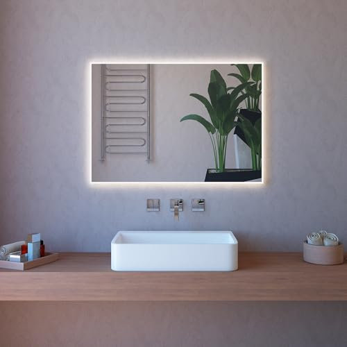 Produce Shop Specchio Bagno Filo Lucido con Luce Touch retroilluminato 110x80cm ETR108