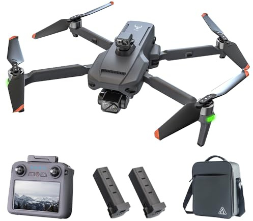 Teeggi SG909 MAX Professionell drönare med 4K-kamera för vuxna, 6 km flygavstånd, undvik 360° hinder, 3-axlig kardanpackning, GPS-drönare, 2 batterier