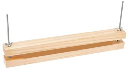 Ymxygz Bokpress träbokpress bindande press papperspress bambu blompress bärbar bindepress bindande klämma för skola, kontor bindning DIY