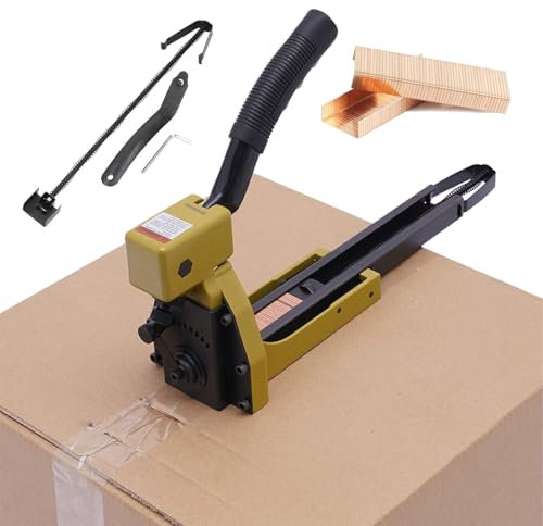 Agrafeuse manuelle pour cartons, scelleuse de carton ondulé avec extracteur et poussoir d'agrafes, agrafeuse industrielle avec 1 agrafe, capacité de 50 agrafes, pour la fermeture de cartons(HB3515-15m
