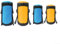 Lightweight Stuff Sack for Camping Water Resistant Down Jacket Storage (L code blue)