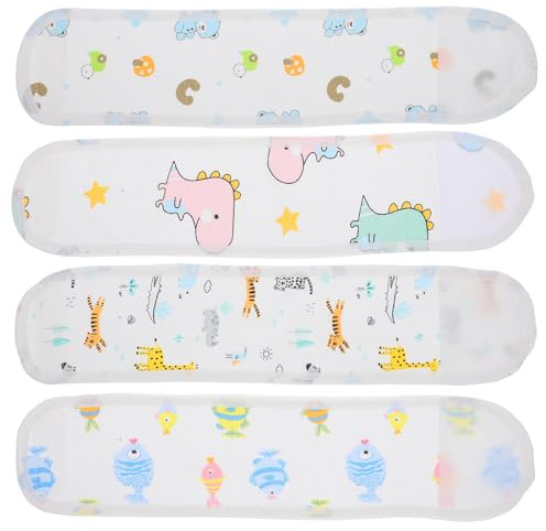 HANABASS Ceinture Abdominale en Coton Doux et Respirant pour -né Motifs Cartoon Mignons, Taille Ajustable, Protège Efficacement le Ventre des Bébés
