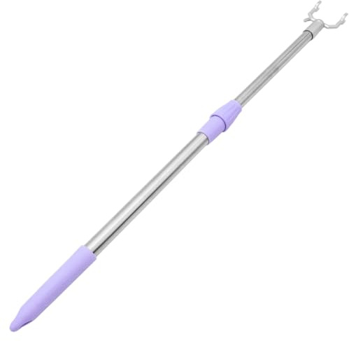 JOINPAYA Palo per Abiti Estensibile in Alluminio Supporto Telescopico, Asta Regolabile 55-80 CM per Stendere Vestiti in Casa e Balcone