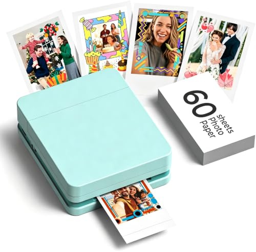 Nelko PP01 2x3 Portable Photo Printer with 60 Sheets, Green