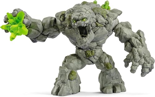 Schleich ELDRADOR Creatures 70141— Monstruo de Piedra — Colección Dragones, Monstruos y Criaturas — Figura de Acción con Brazos Móviles y Torso Giratorio — Juguetes para Niños de 7 Años o Más