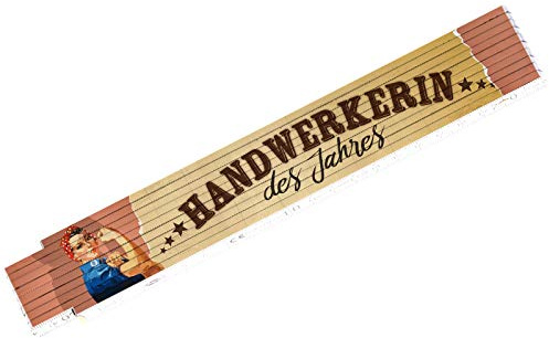 Zollstock Handwerkerin des Jahres 2 Meter Holz Heimwerkerin