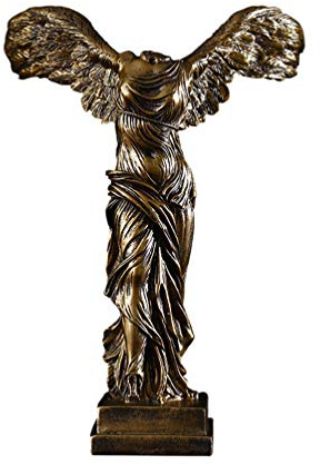 GARNECK de Samotracia Escultura Victoria Alada Diosa Estatua Antigua Estatua Griega Escritorio Ornamento para La Oficina en Casa Jardín Decoración Tamaño 1