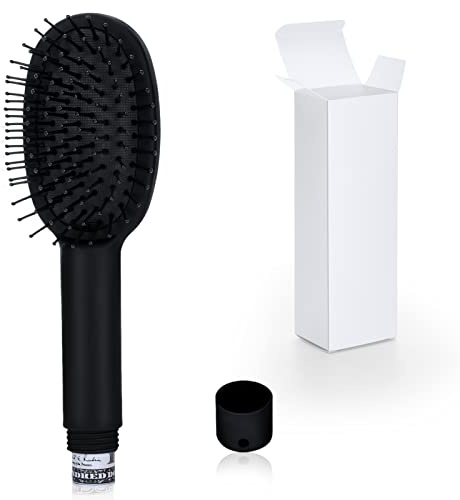 Jspupifip Diversion Safe Hair Brush Pack,Diversion Mini Jewelry Key Storage,Hidden Hair Brush Cash Holder Diversion Safes Containers for Travel Home Security Gift,Black