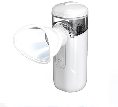 Fututech Mini Rechargeable Eye Nebulizer Massager Electric Eye Washer Atomizer Portable Eye Spa Fatigue Relief Nebulizer for Eye (White)